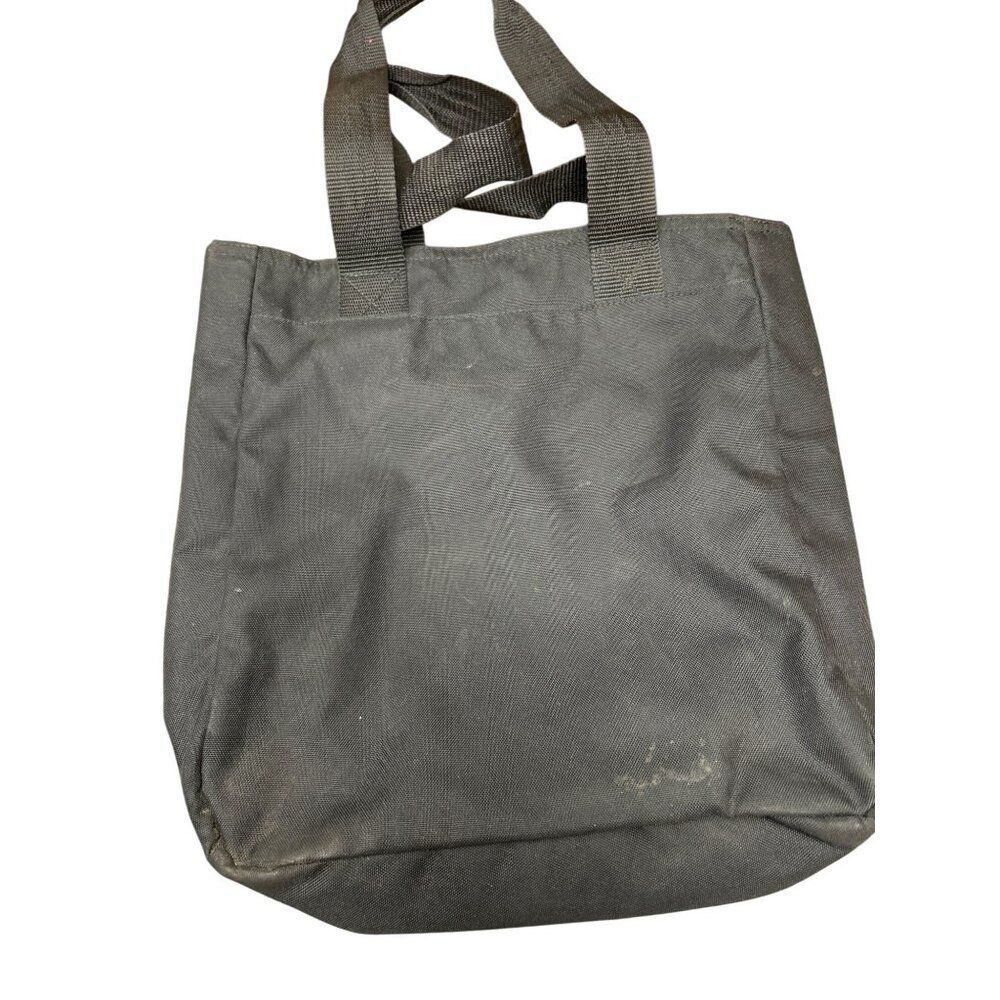 Jansport Black Canvas Tote Bag With Polka Dot Interior - Picture 4 of 4